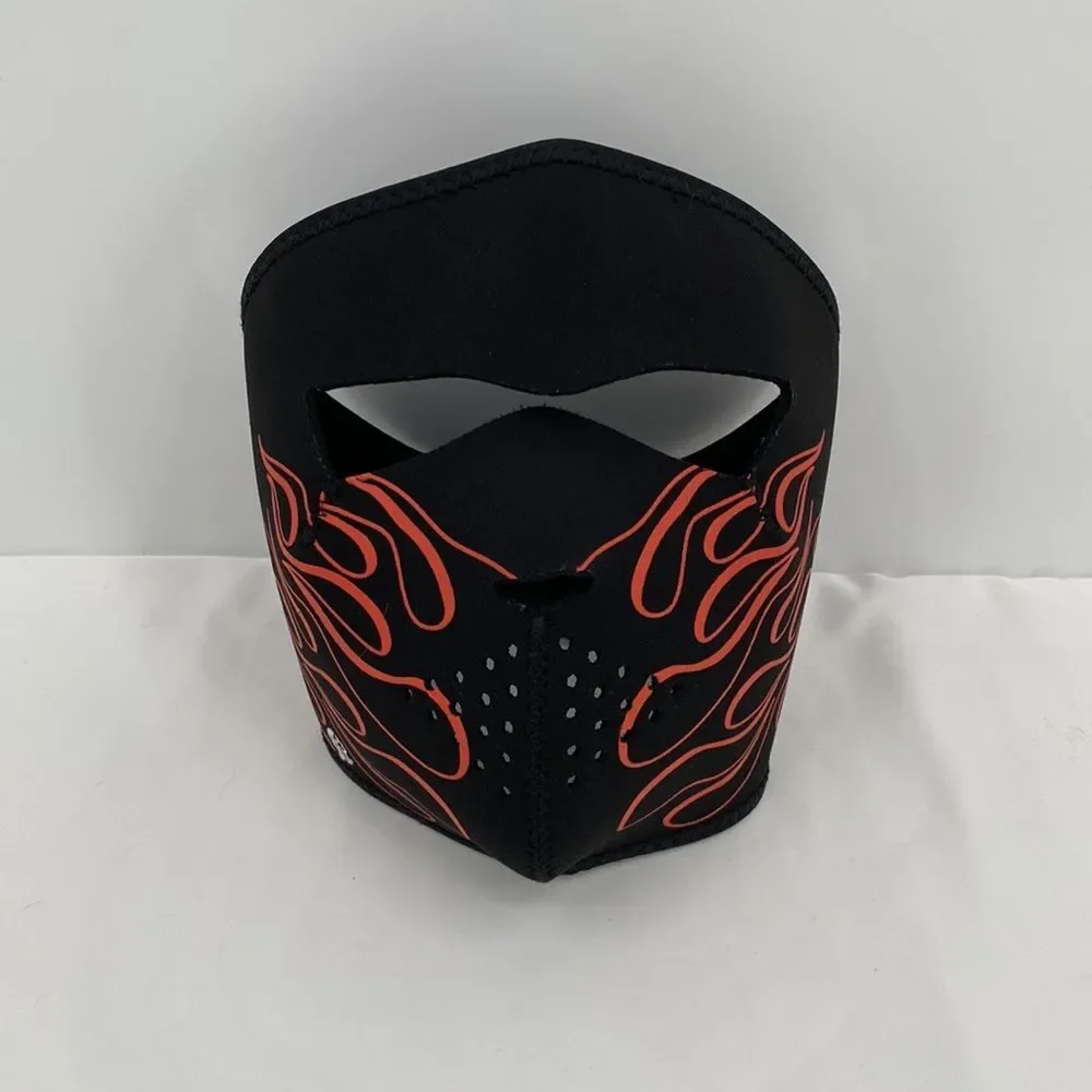 ZANheadgear Flame Neoprene Full Face Mask Black One Size